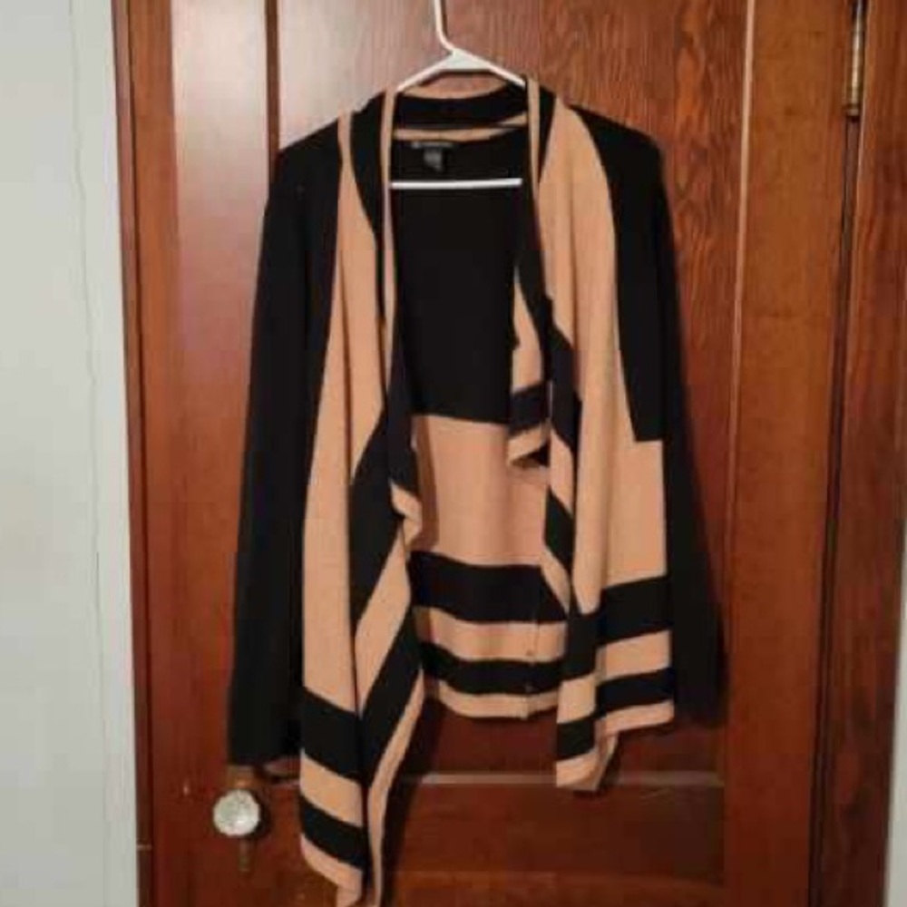 Black and brown cardigan